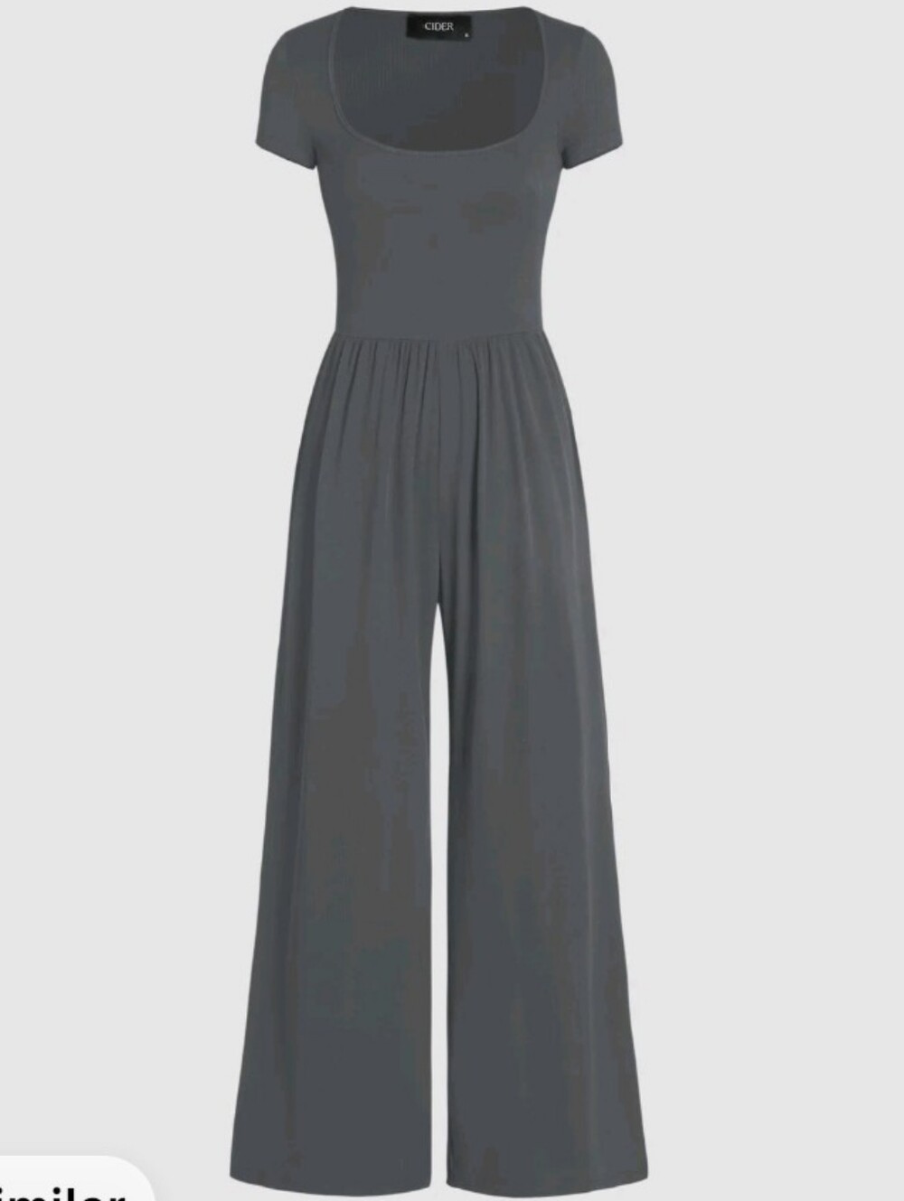 Cider Wide Leg Jumpsuit, Short Sleeve